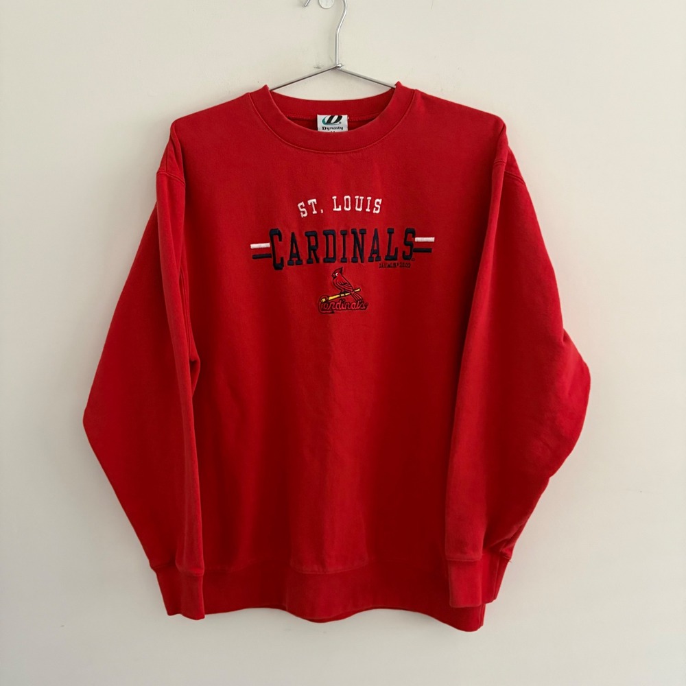 Dynasty St. Louis Cardinals Sweatshirt Red Mens Medium MLB Baseball